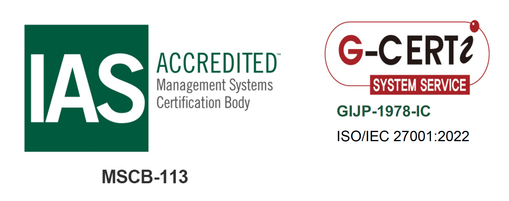 ISO/IEC 27001:2022 認証登録番号 GIJP-1978-IC